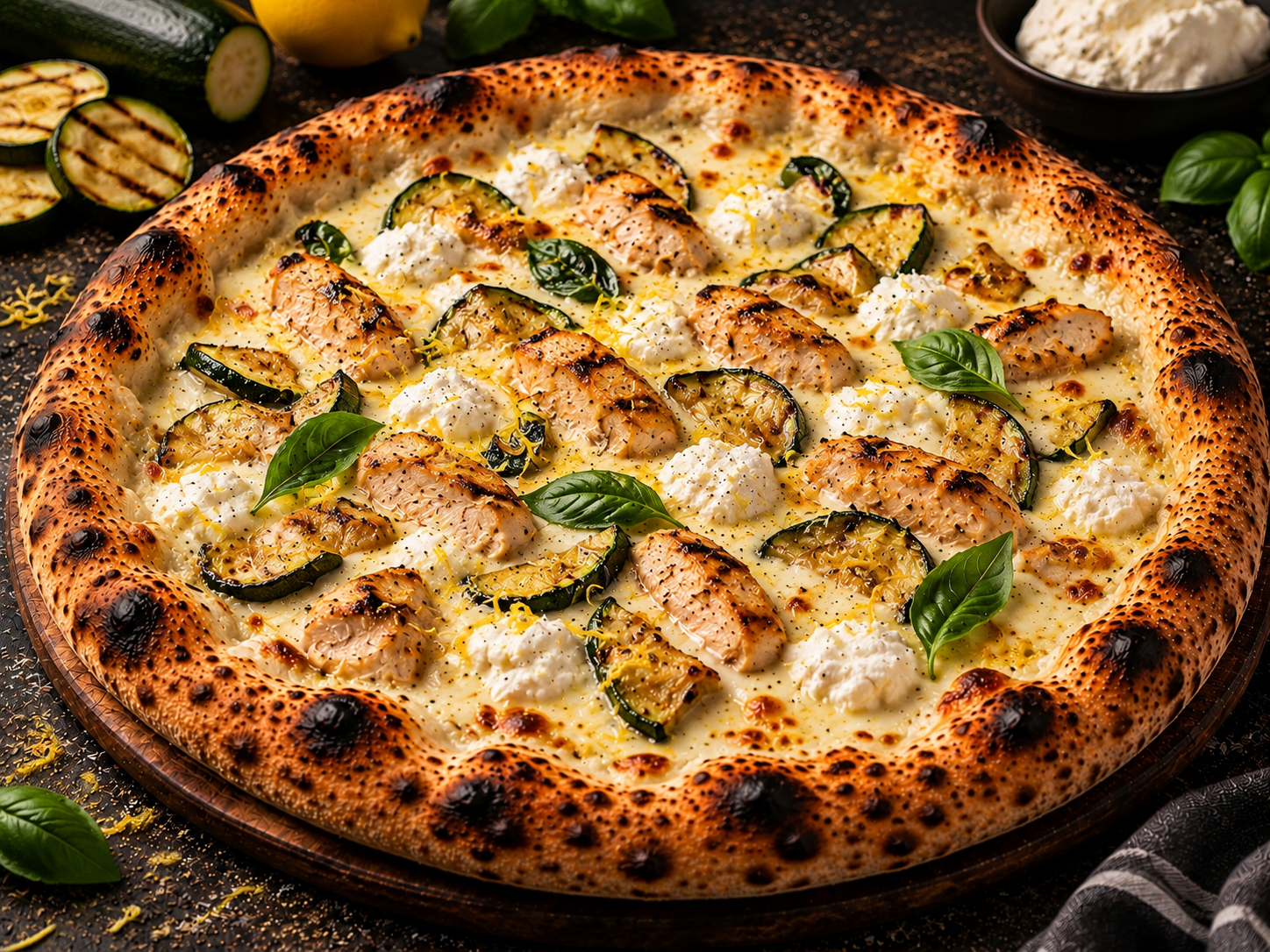 Illustration de la pizza Pollo Limone