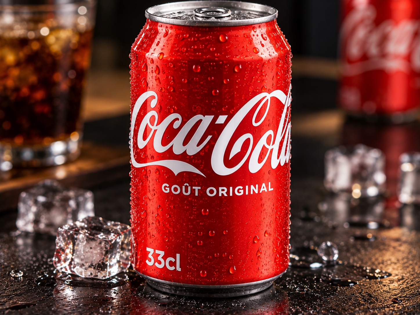 Coca-Cola en canette de 33 cl