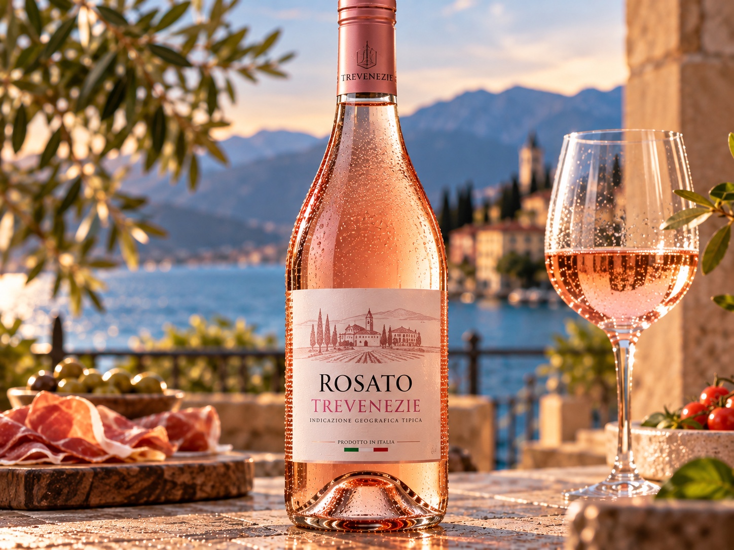 Rosato Trevenezie, vin rosé en bouteille